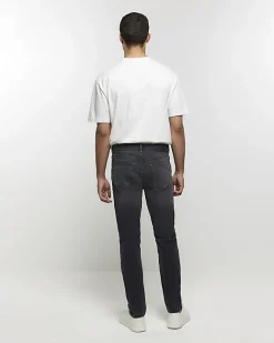 River Island slim fit jeans Black Sale