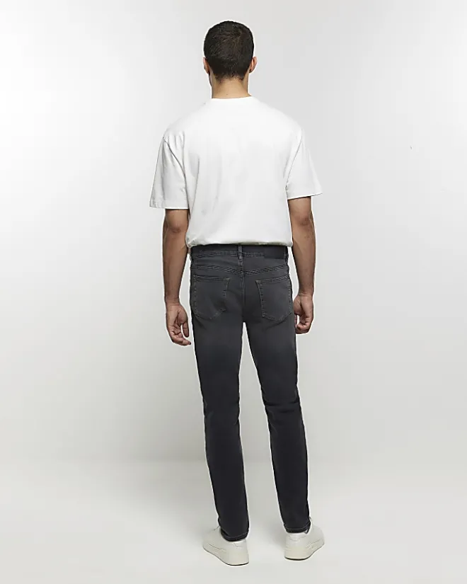 River Island slim fit jeans Black Sale
