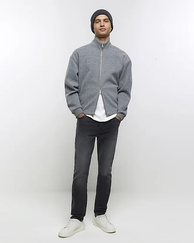 River Island slim fit jeans Black Sale