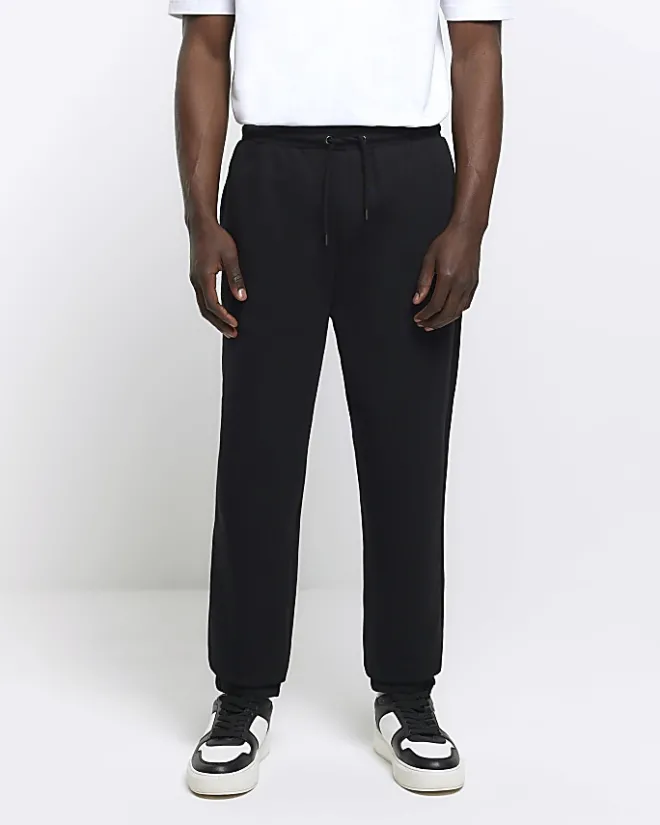 River Island slim fit joggers Black Hot