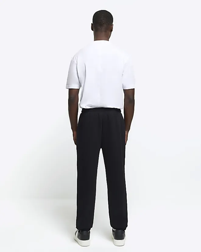 River Island slim fit joggers Black Hot