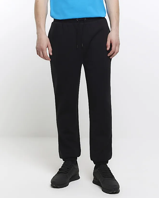 River Island slim fit joggers Black Best