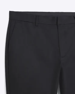 River Island slim fit smart chino trousers Black Discount