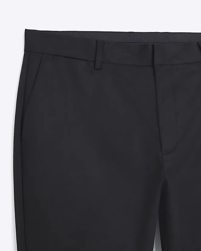 River Island slim fit smart chino trousers Black Discount