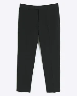 River Island slim fit smart trousers Black Fashion