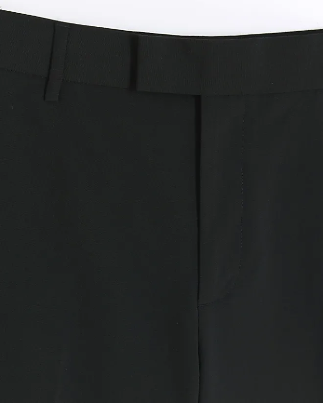 River Island slim fit smart trousers Black Fashion
