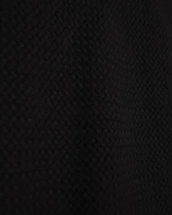 River Island slim fit textured knit t-shirt Black Online