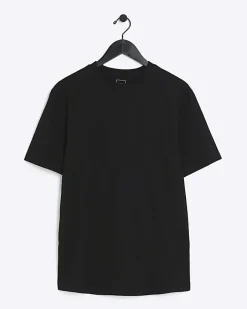River Island slim fit t-shirt Black Clearance