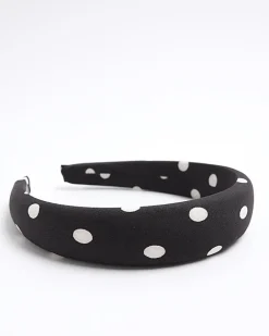 River Island Spot Head band Black Best