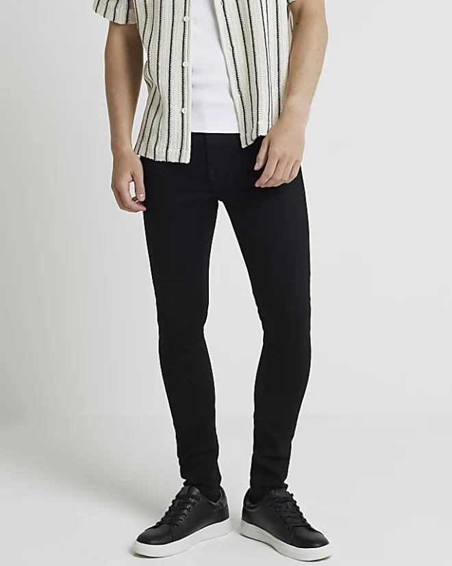 River Island Spray On Skinny Jeans Black Best