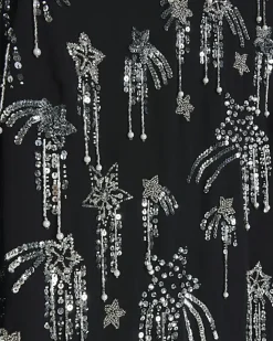 River Island star embellishment bodycon mini dress Black New