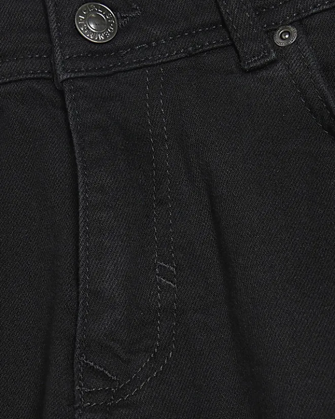 River Island straight fit jeans Black Sale