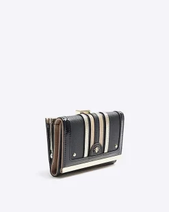 River Island stripe purse Black Best