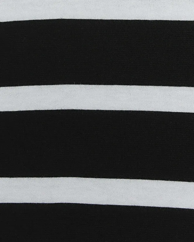River Island stripe t-shirt mini dress Black New