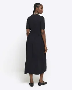 River Island T-shirt Midi Dress Black Online