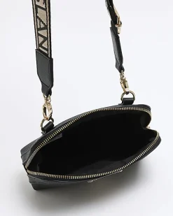 River Island webbing cross body bag Black Fashion