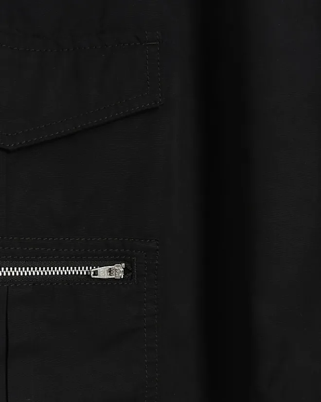 River Island zip pencil midi skirt Black New