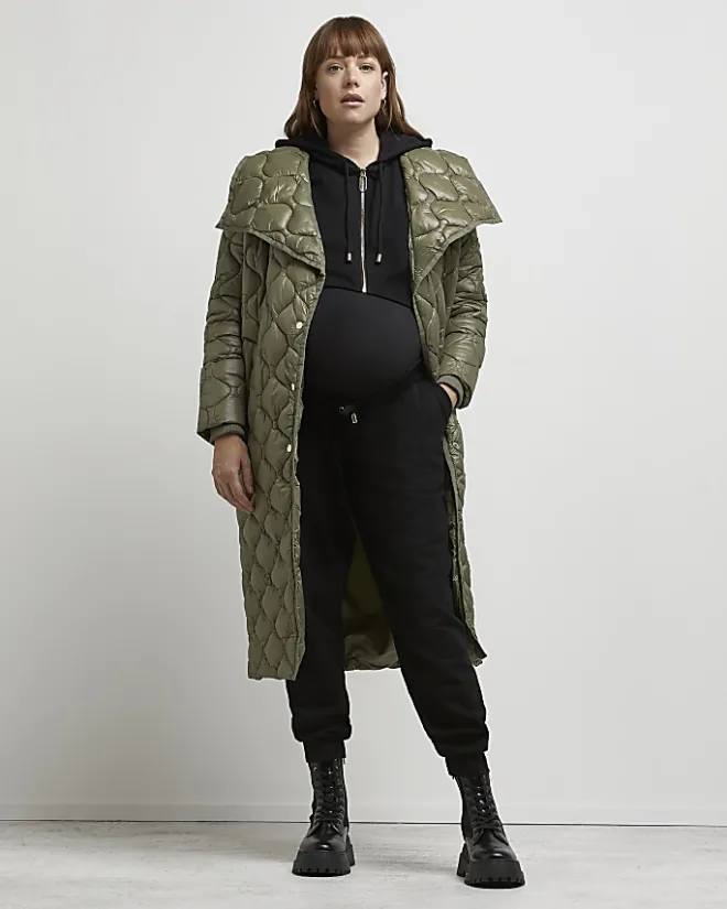 River Island zip up maternity hoodie Black Fashion