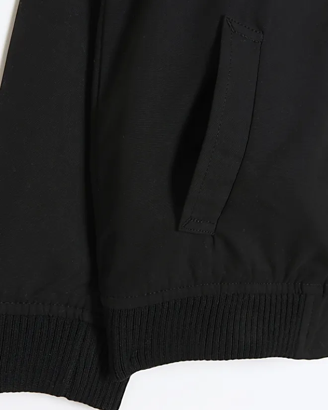 River Island zip up smart bomber jacket Black Discount