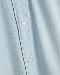 River Island denim oversized mini shirt dress Blue Best