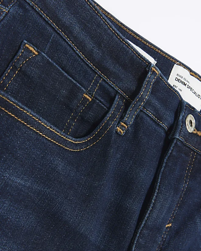 River Island high waist bum sculpt skinny jeans Blue Clearance