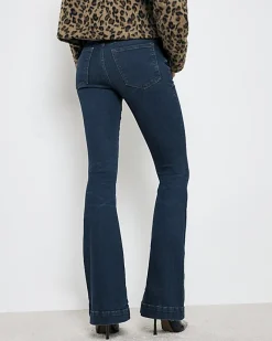 River Island high waist flare jeans Blue Outlet