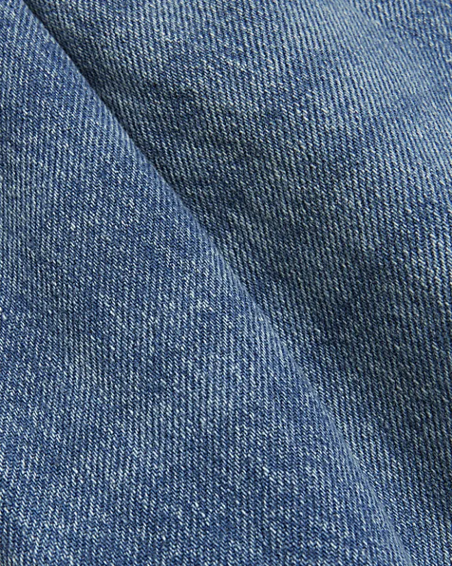 River Island High Waisted Belted Barrell Jeans Blue Best