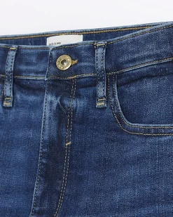 River Island high waisted bum sculpt skinny jeans Blue Fashion