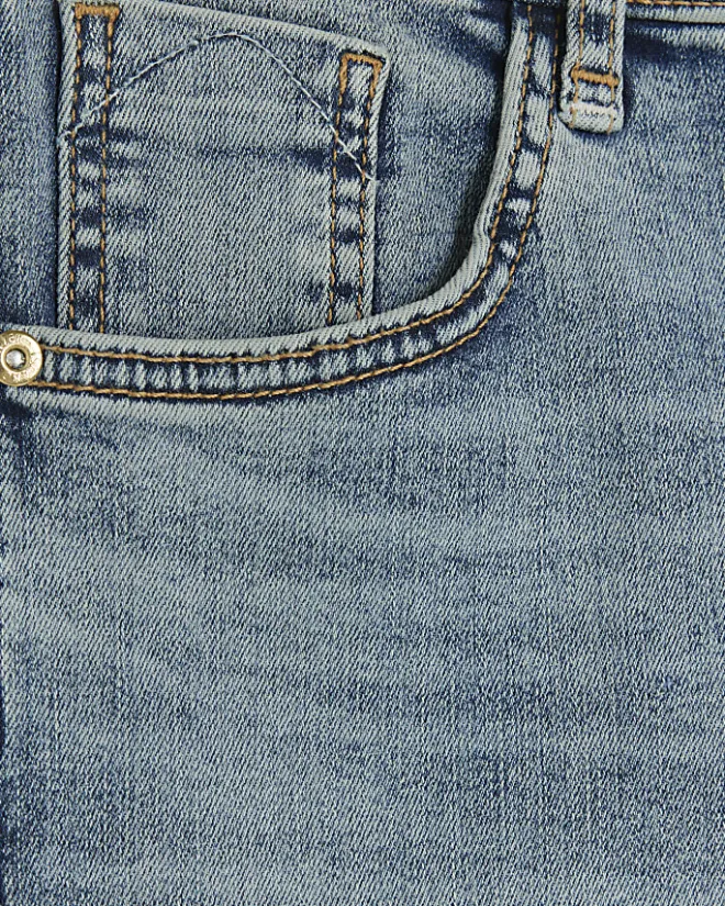 River Island high waisted bum sculpt skinny jeans Blue New