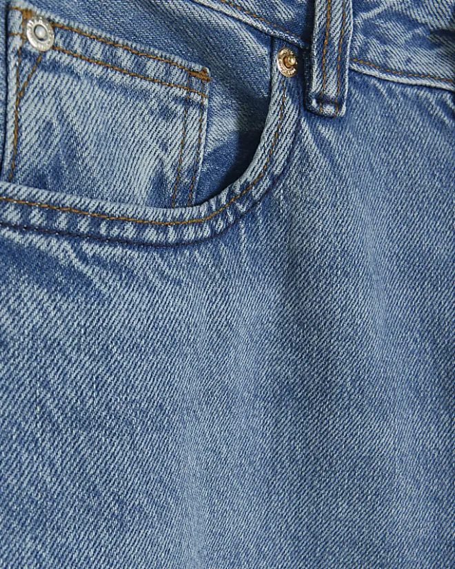 River Island high waisted jogger jeans Blue Fashion