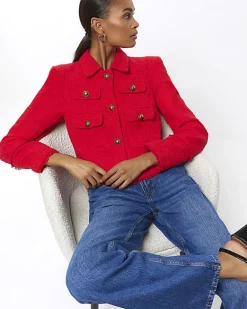 River Island high waisted relaxed straight leg jeans Blue Sale