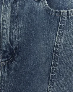 River Island high waisted stove pipe straight jeans Blue Clearance