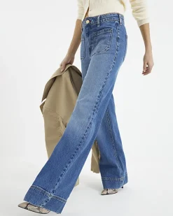 River Island high waisted wide leg jeans Blue Best