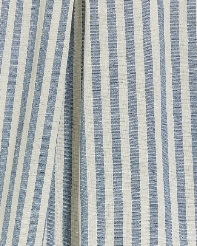 River Island linen blend stripe shorts Blue Sale