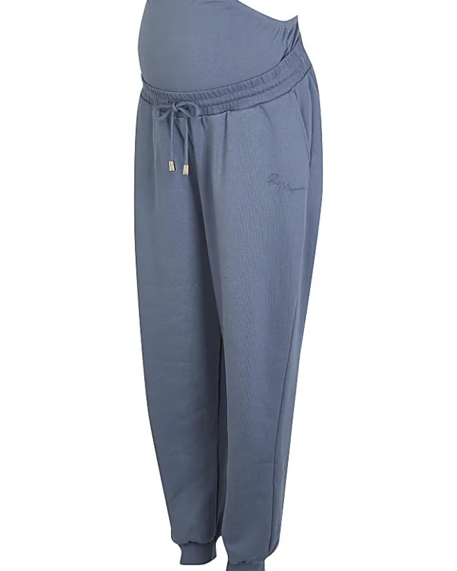 River Island maternity joggers Blue Sale