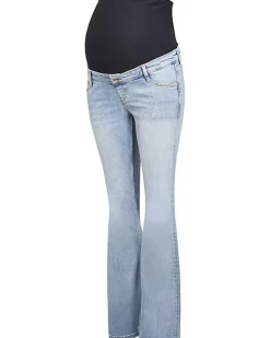 River Island maternity split hem flared jeans Blue Discount