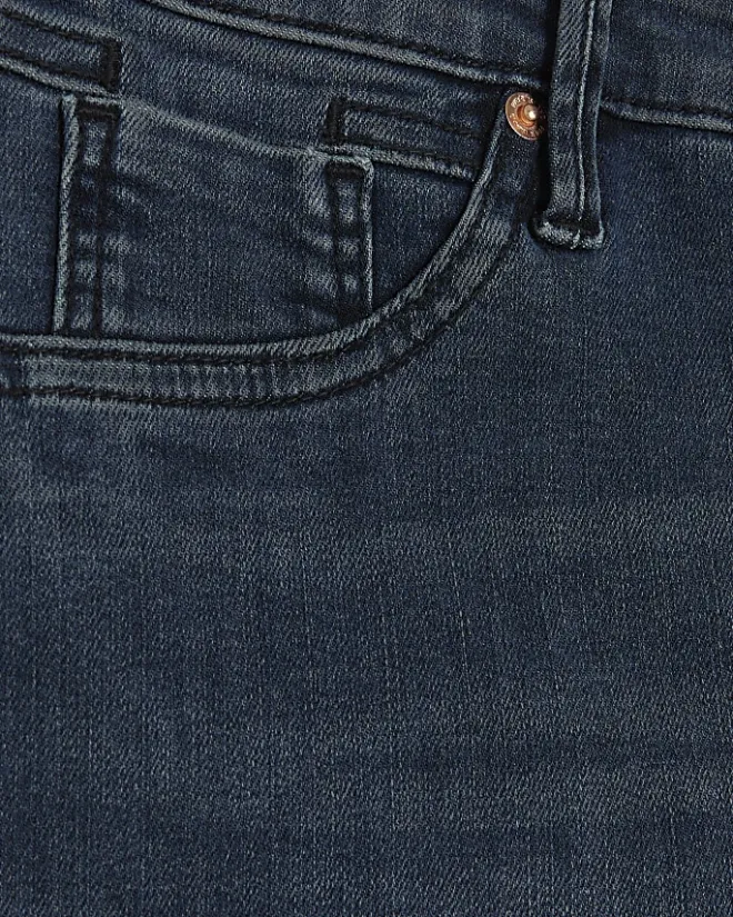 River Island mid rise bum sculpt skinny jeans Blue Clearance