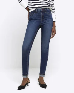 River Island mid rise bum sculpt jeggings Blue Best