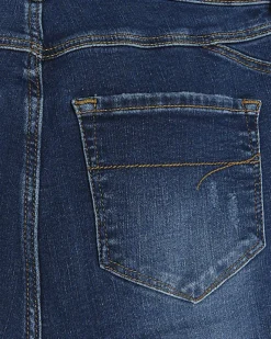 River Island mid rise bum sculpt patch skinny jeans Blue Best