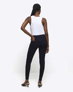 River Island molly high rise super skinny jeans Blue Discount