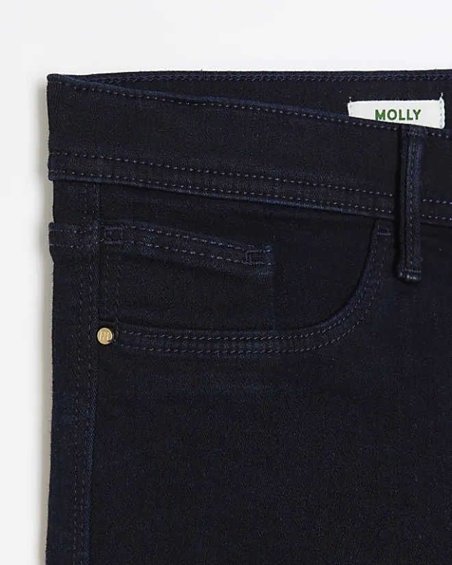 River Island molly high rise super skinny jeans Blue Discount