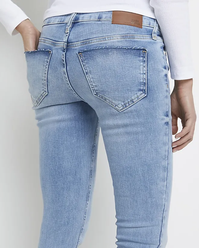 River Island Molly mid rise maternity skinny jeans Blue Best