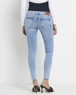 River Island Molly mid rise maternity skinny jeans Blue Best
