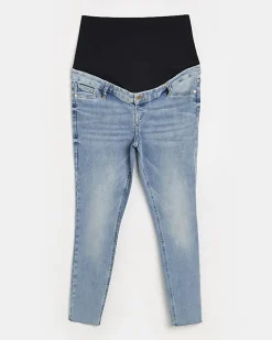 River Island Molly mid rise maternity skinny jeans Blue Best