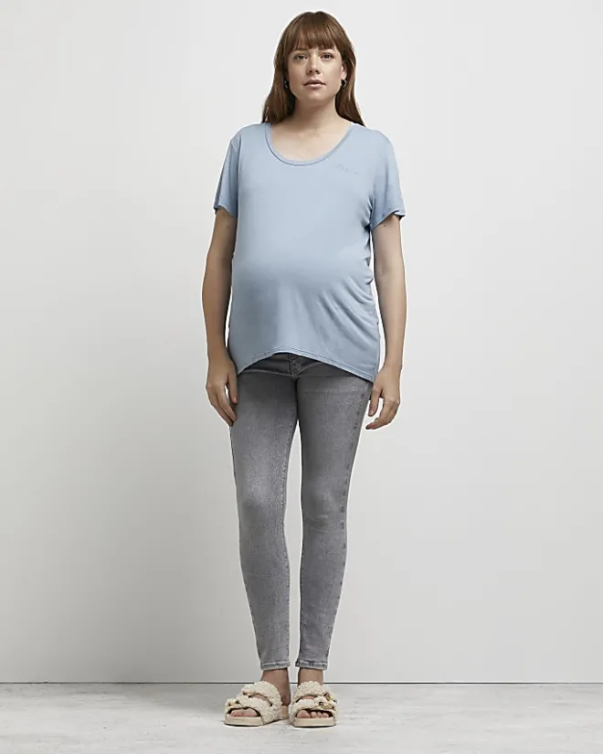 River Island nursing maternity t-shirt multipack Blue Clearance