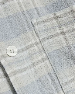 River Island regular fit check long sleeve shirt Blue Online