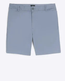River Island skinny fit chino shorts Blue Discount