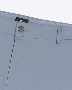 River Island skinny fit chino shorts Blue Discount