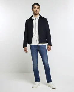 River Island skinny fit faded jeans Blue New