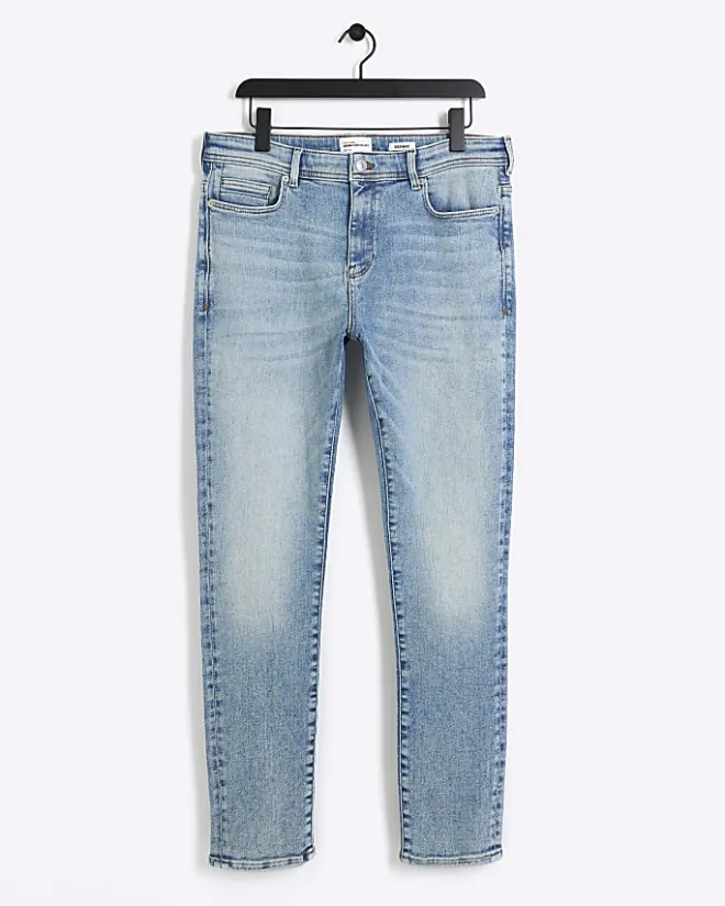 River Island skinny fit jeans Blue Sale